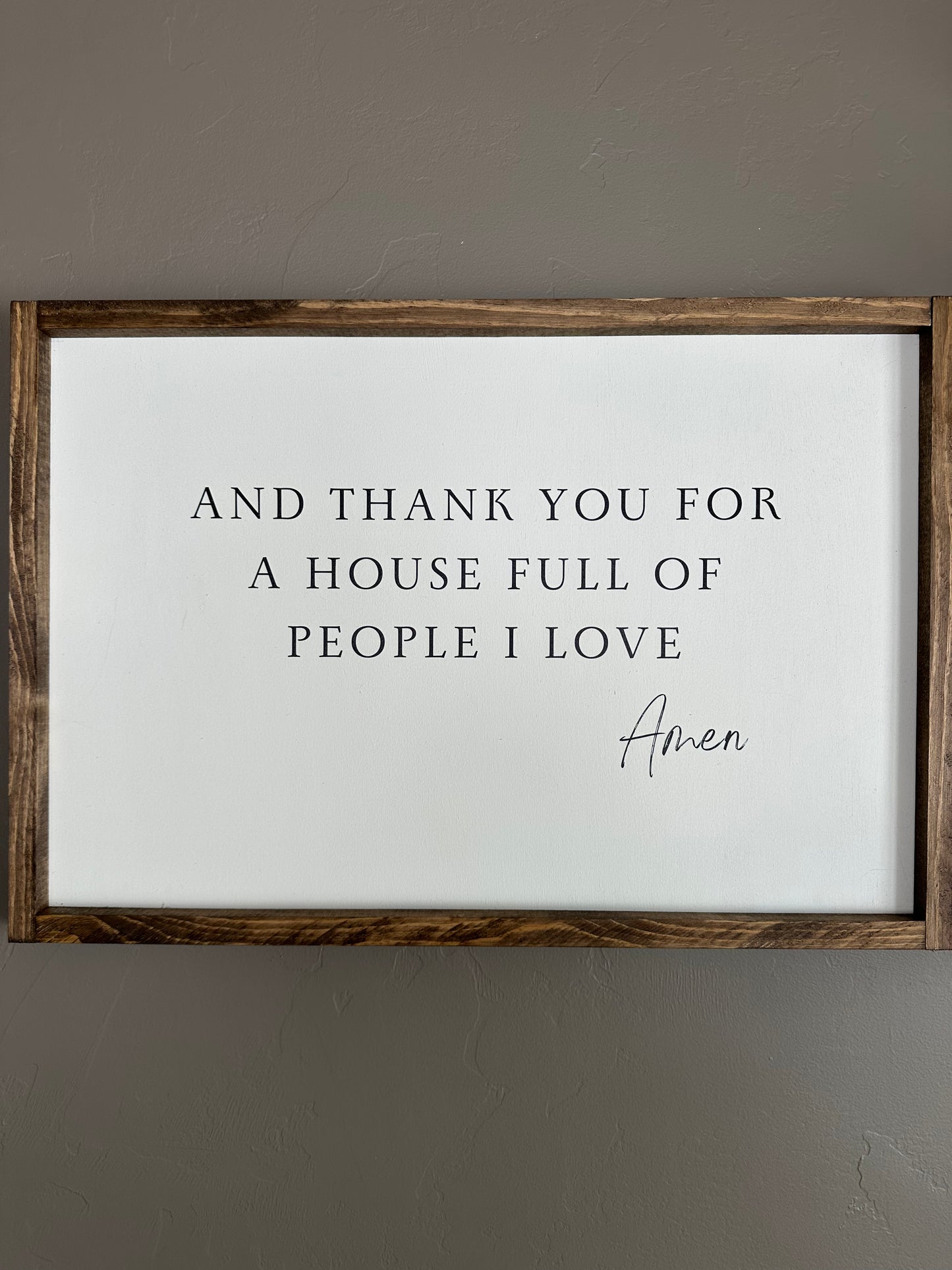 Thank You for a House Full