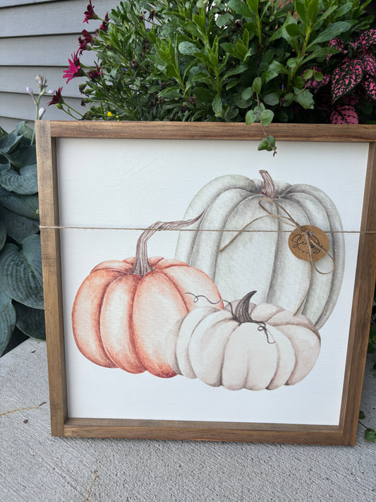 Three Pumpkins