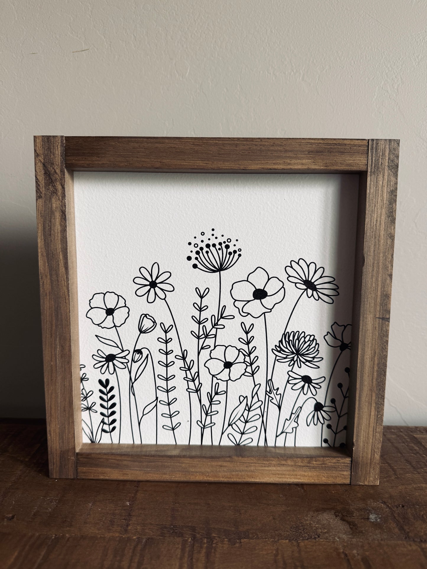 Black & White Floral