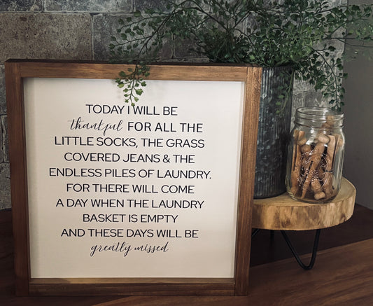 Today I Will Be Thankful